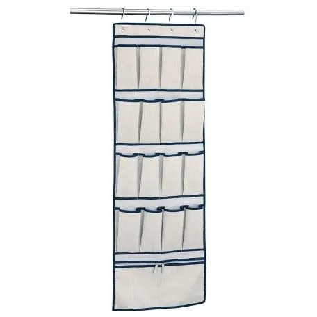 16 Pocket Over door shoe bag with zipper pockets