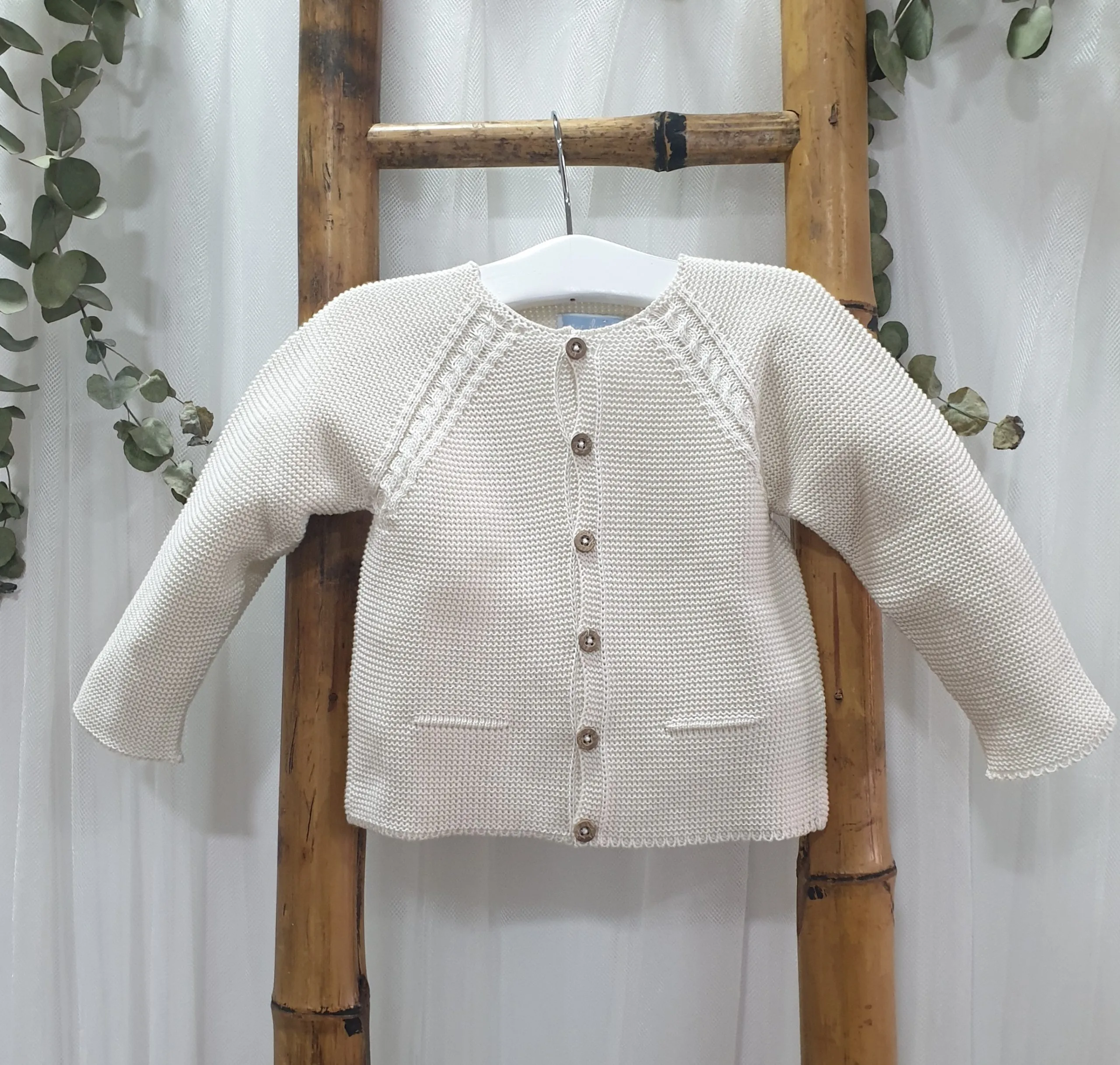 A Chaqueta de Punto unisex Verano R120343 Natural