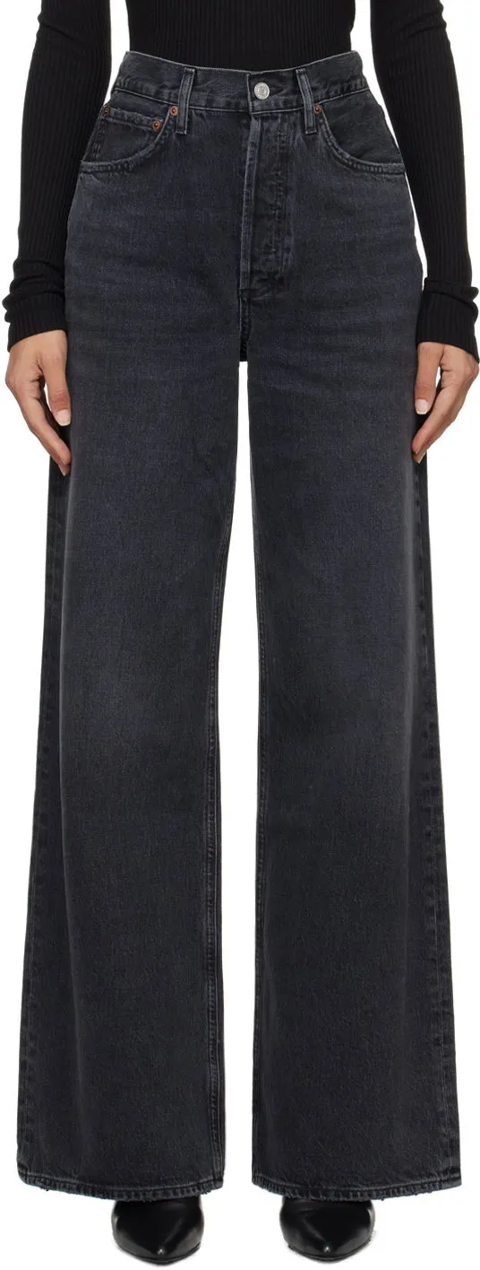 AGOLDE High Rise Wide Leg Jeans