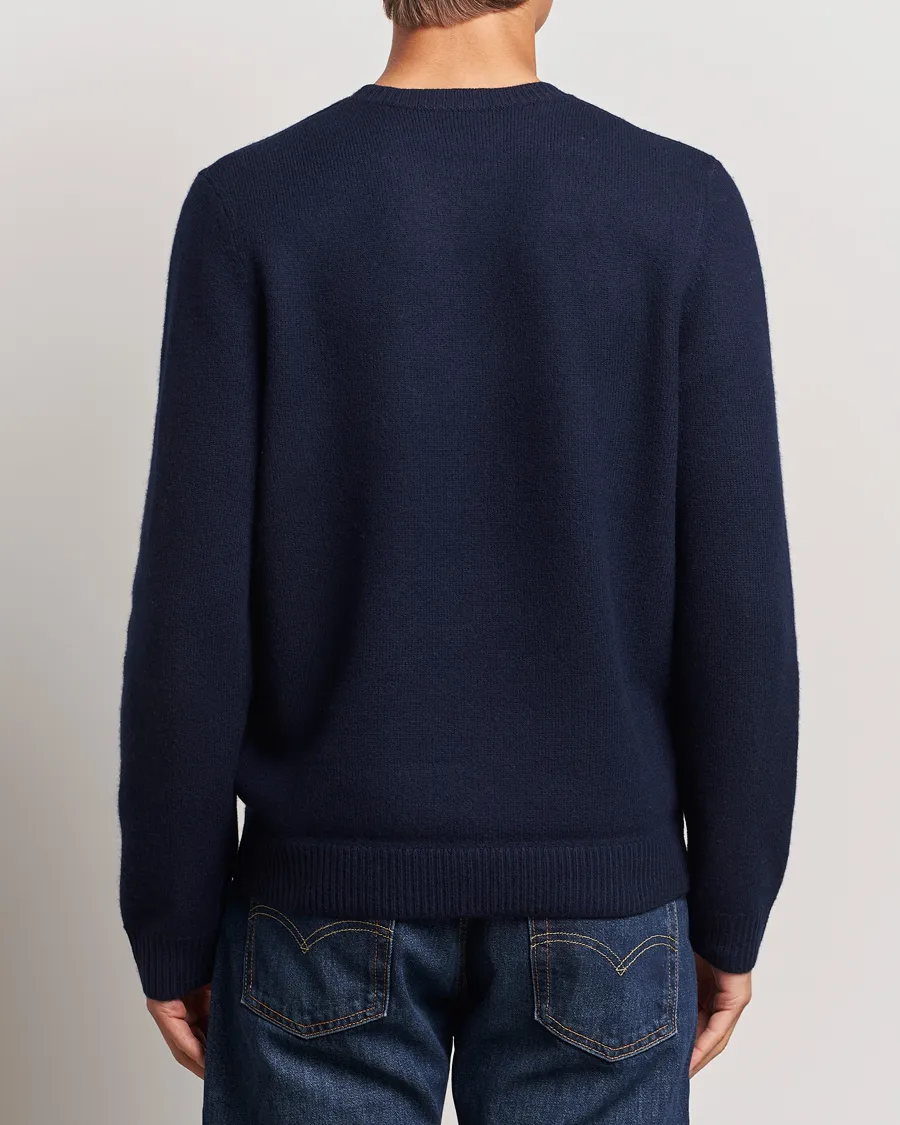 A.P.C. Edward Merino Wool Sweater Dark Navy