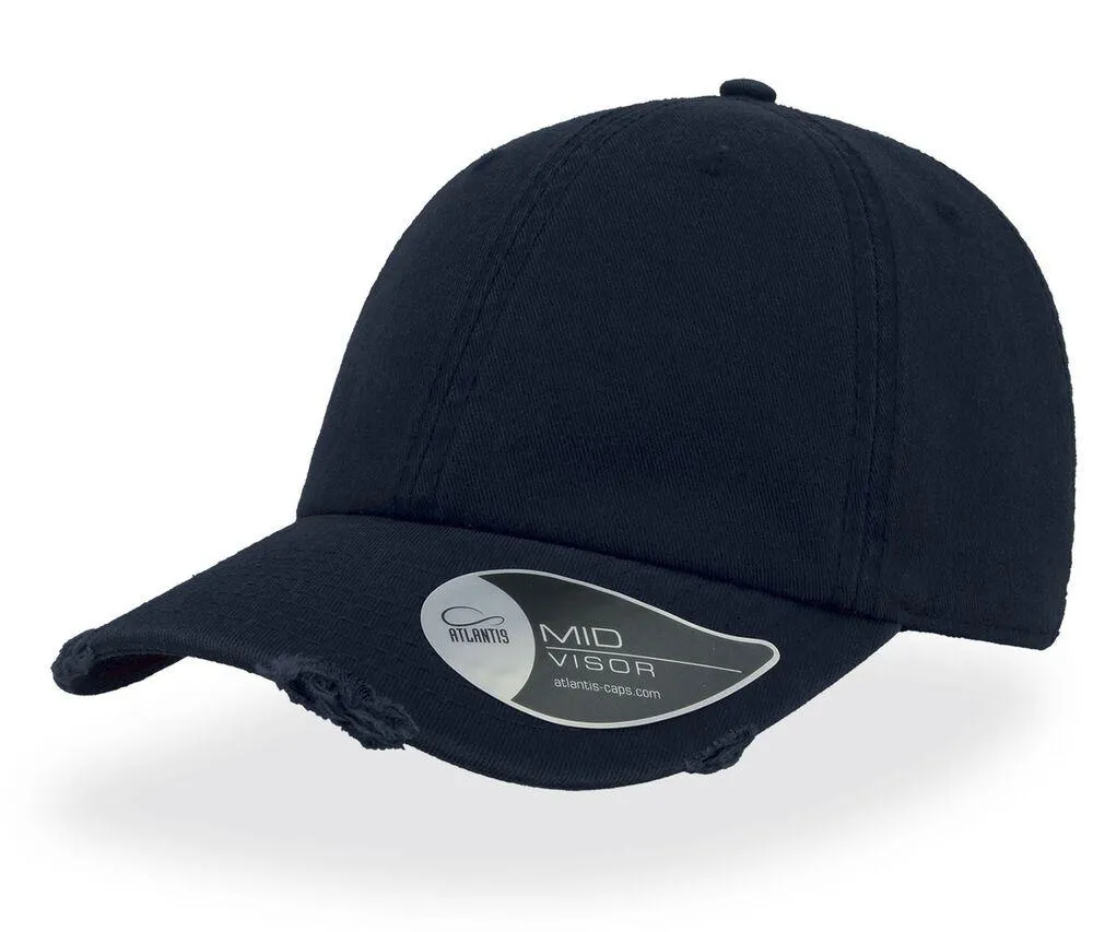 ATLANTIS AT143  DAD HAT DESTROYED  AZUL MARINO