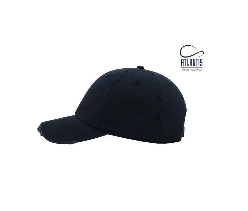 ATLANTIS AT143  DAD HAT DESTROYED  AZUL MARINO