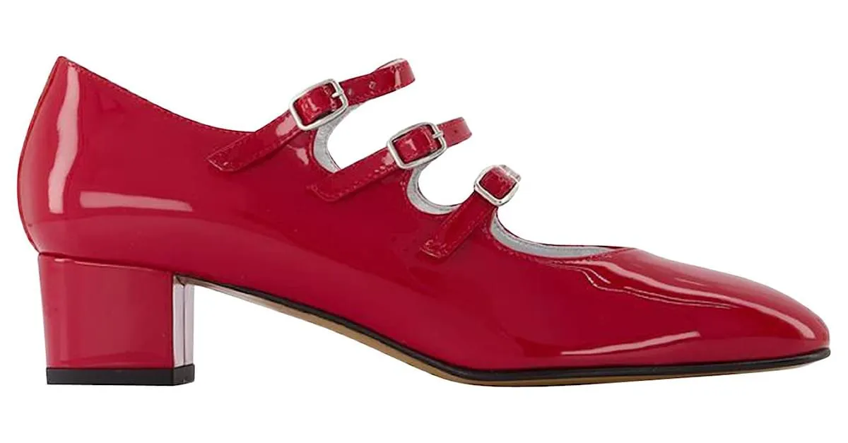 Autre Marque Bebés Ariana en cuero patentado rojo Roja 
