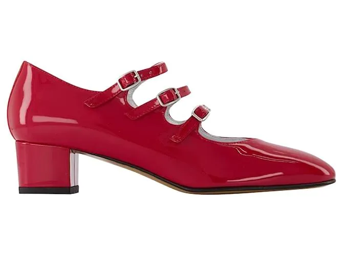 Autre Marque Bebés Ariana en cuero patentado rojo Roja 