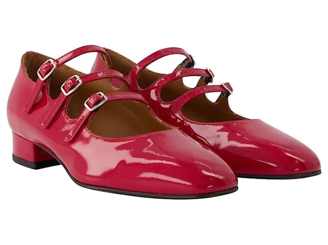 Autre Marque Bebés Ariana en cuero patentado rojo Roja 