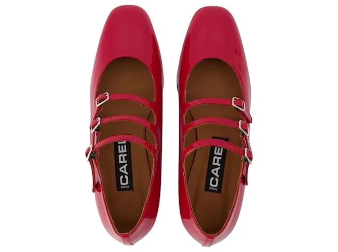 Autre Marque Bebés Ariana en cuero patentado rojo Roja 