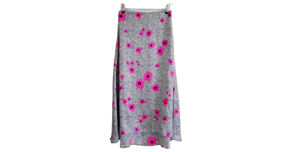 Autre Marque Falda de seda Mercy Delta Wray Dorothy Romance Rosa 