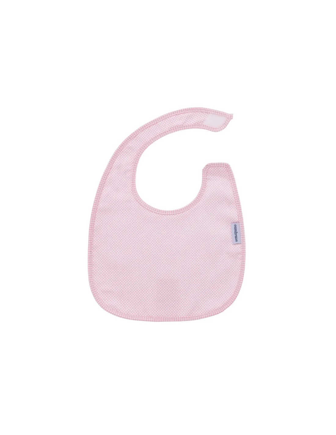 Babero cuadrado velcro Essentia rosa de Cambrass