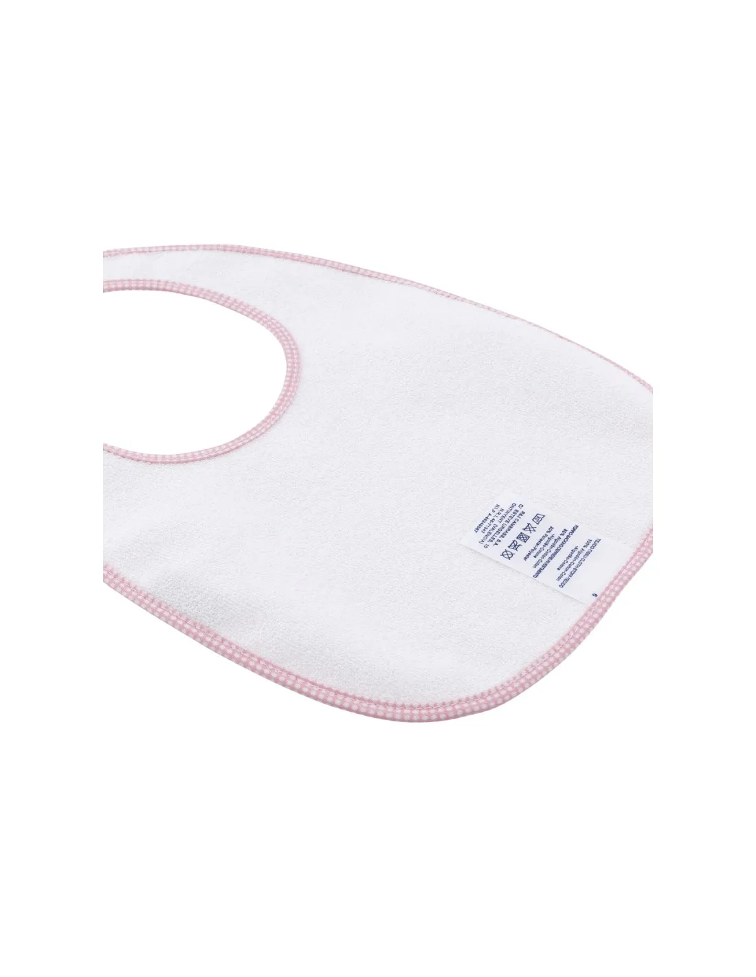 Babero cuadrado velcro Essentia rosa de Cambrass