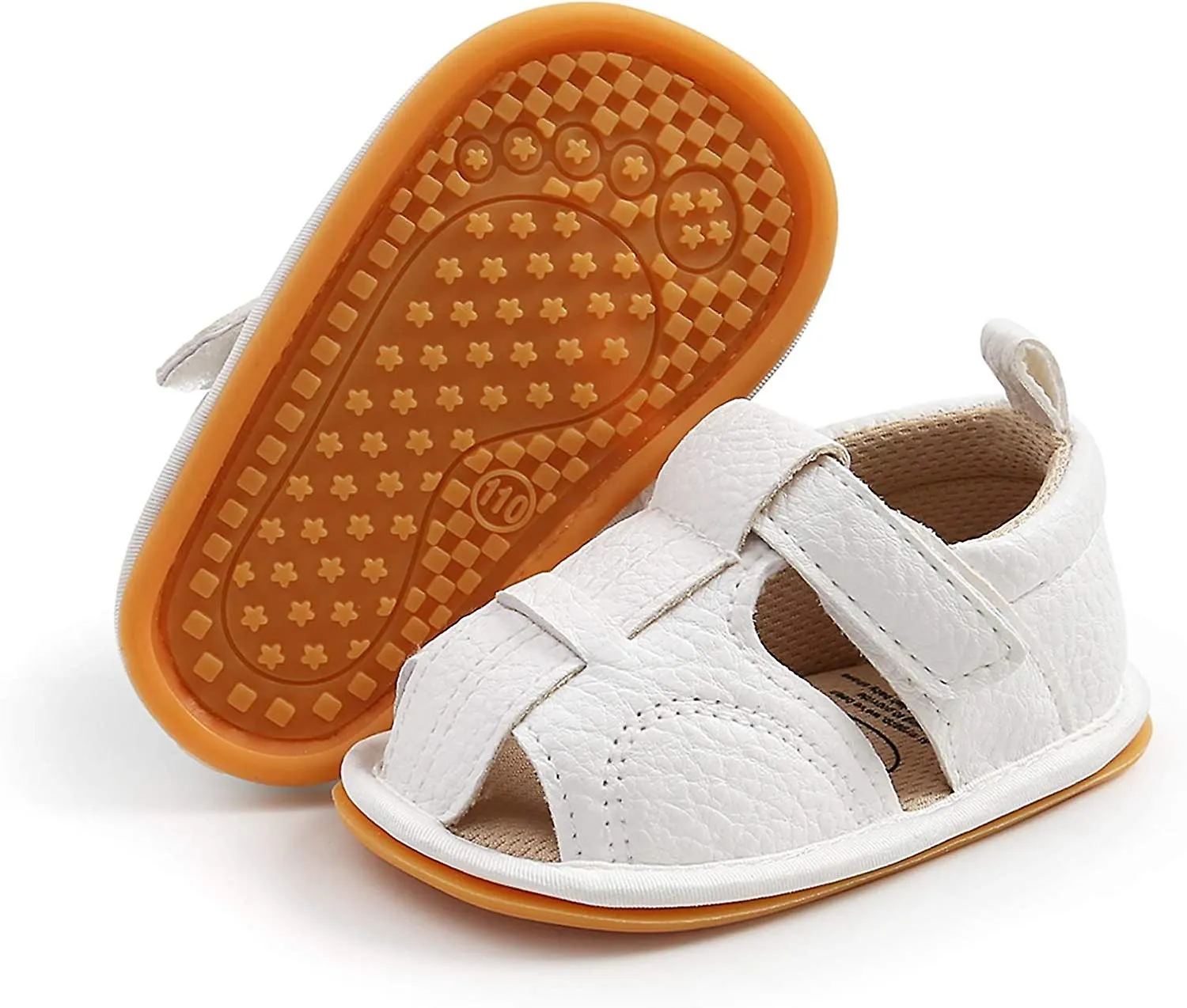 BABY BOYS GIRLS SUMMER SANDALS CLOSEDTOE INFANT SOFT RUBBER SOLE OUTDOOR WALKING SHOES FOR TODDLER FIRST WALKERS