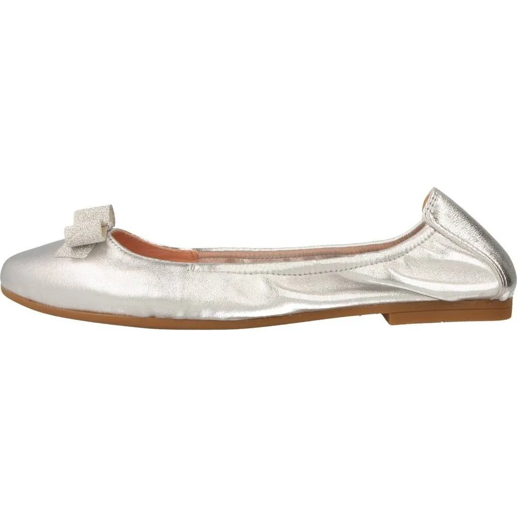 BAILARINAS DE PIEL PLATEADO DE NIñA UNISA 2041726 (TALLAS DE 26 A 40)