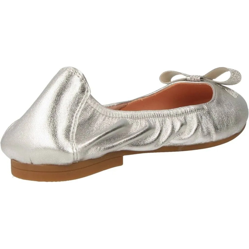 BAILARINAS DE PIEL PLATEADO DE NIñA UNISA 2041726 (TALLAS DE 26 A 40)