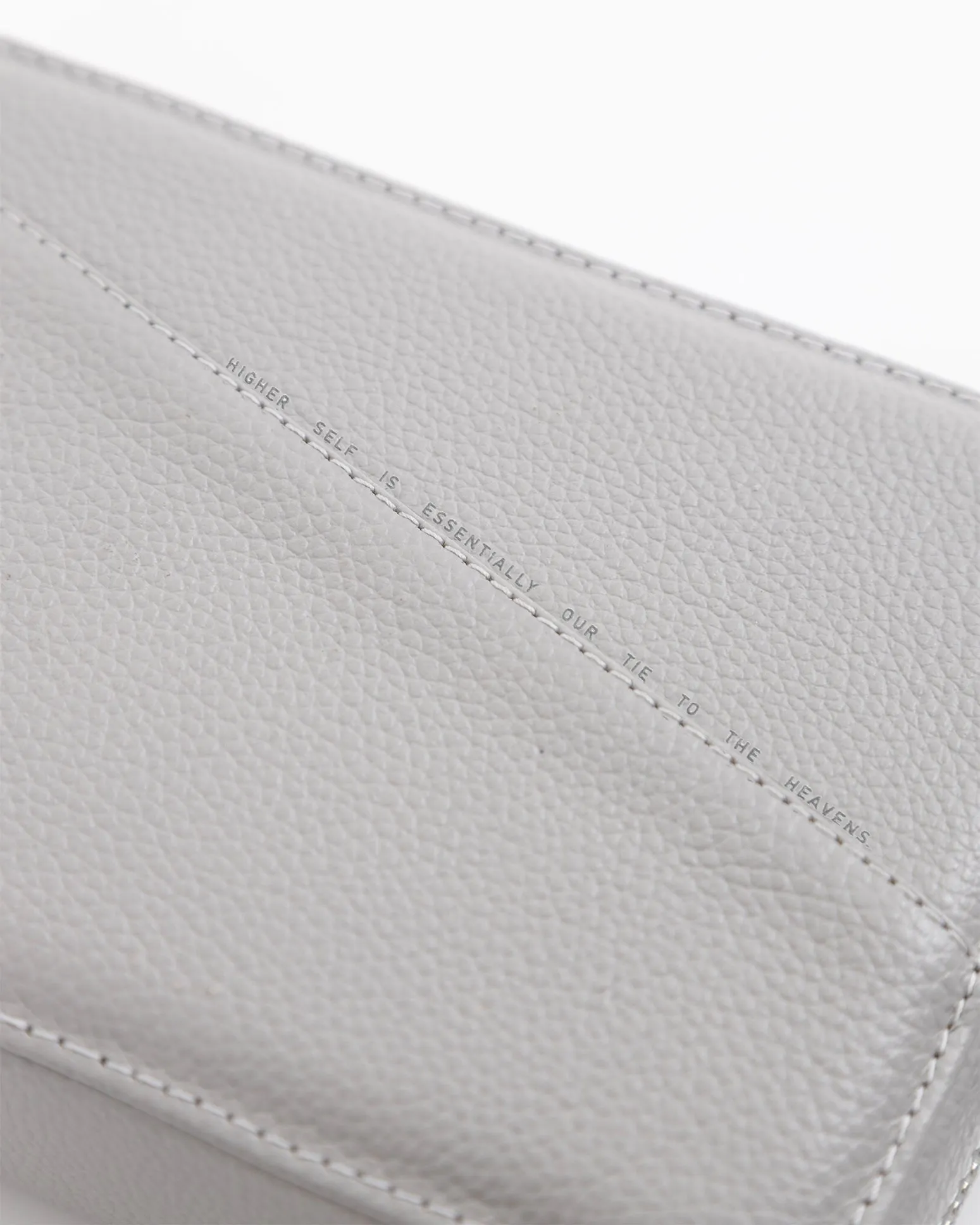 BASICS LEATHER CROSSBODY BAG GRAY