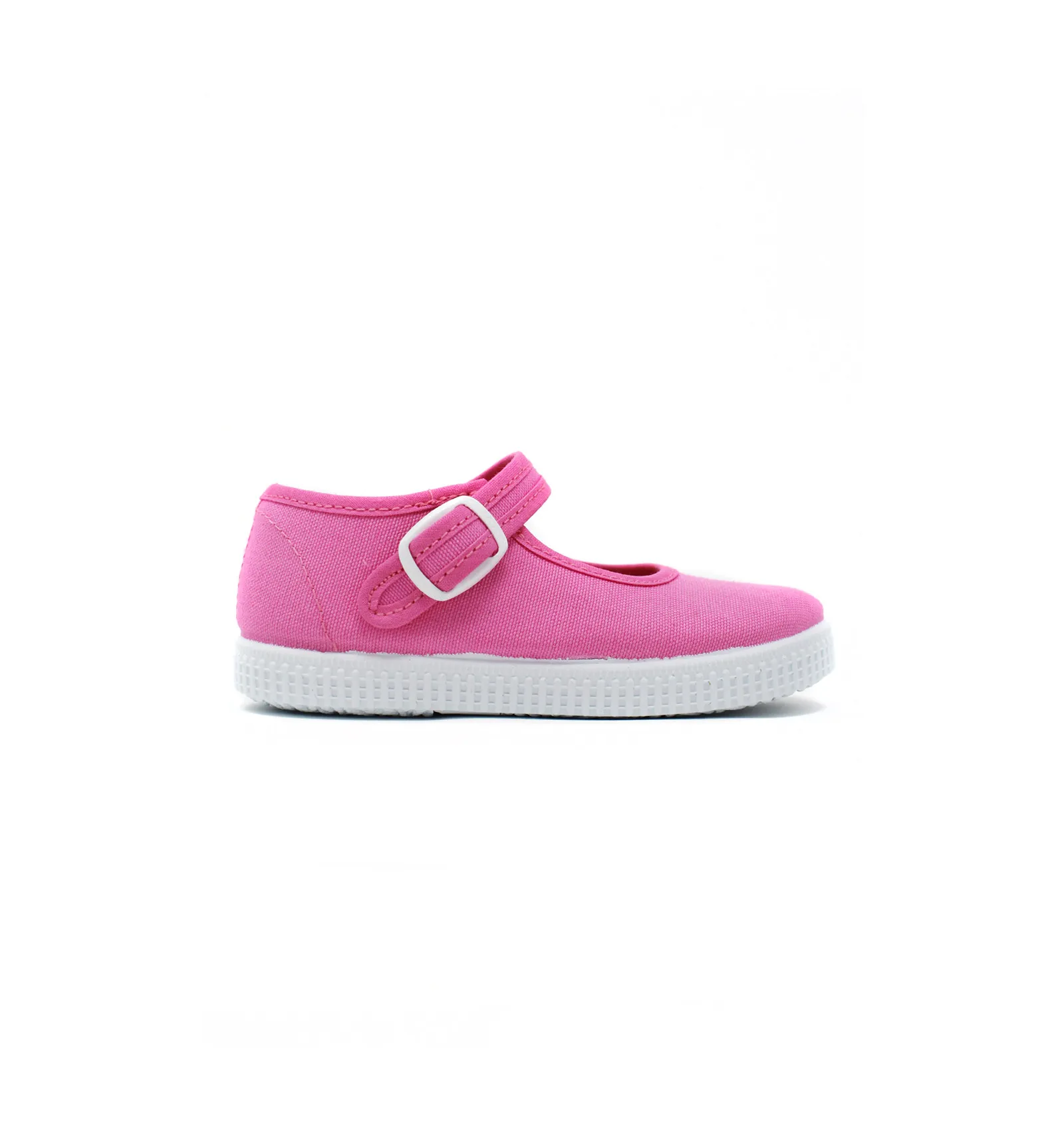 BATILAS  PEPITOS TIPO ZAPATILLA ROSA CON VELCRO NIñOS