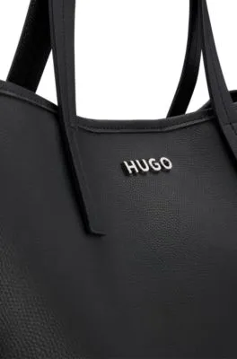 Bolso estilo shopper de piel sintética con bolsito interior desmontable