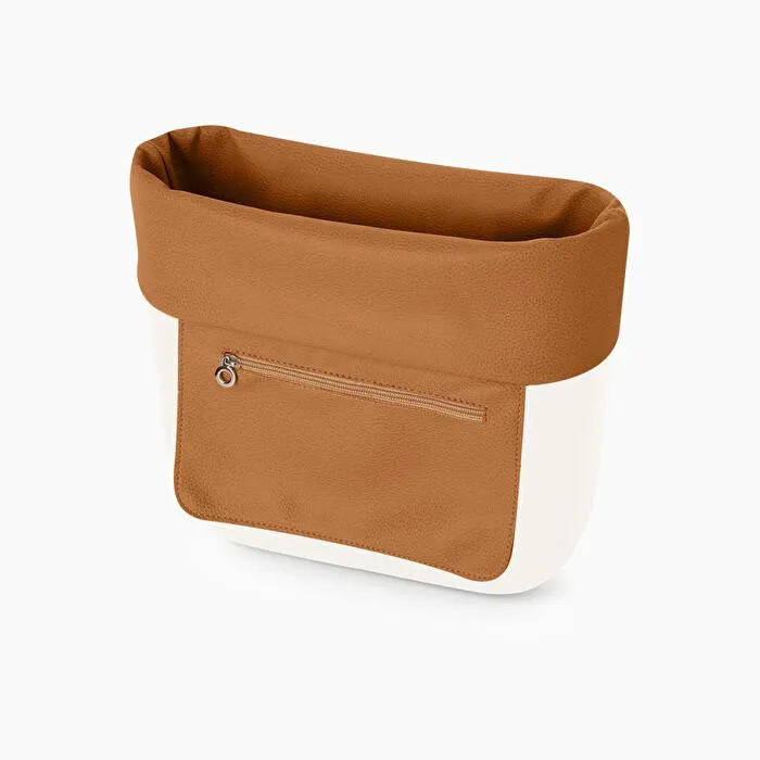 Borde tostado con bolsillo lapin check O bag mini