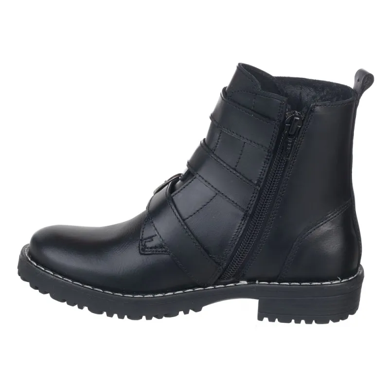 BOTIN   TRES HEBILLAS  VI MODA  100% PIEL