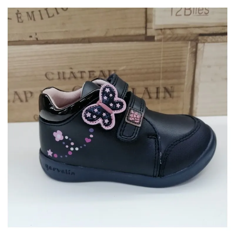 Botita Mariposa velcro Garvalín Marino 181334