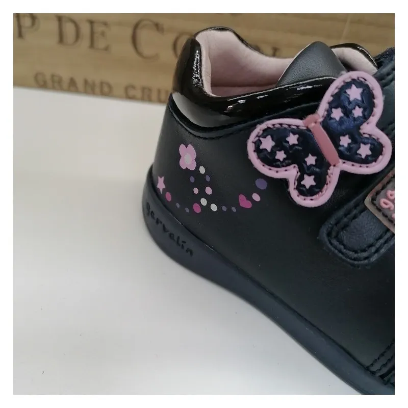 Botita Mariposa velcro Garvalín Marino 181334