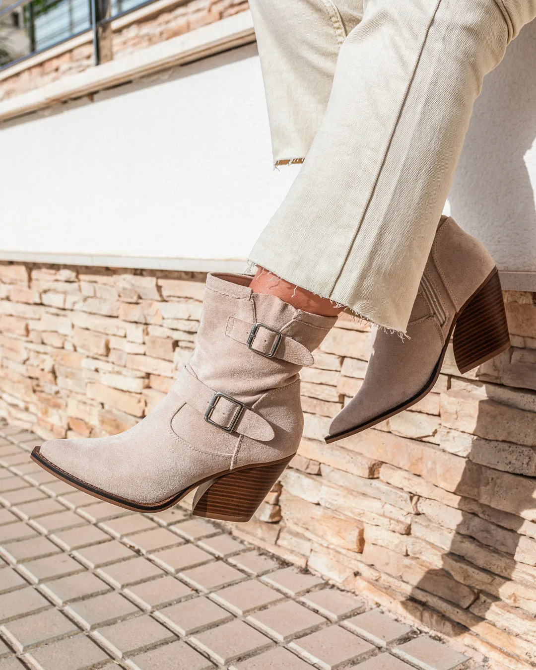 Botín Cowboy Sheriff Beige