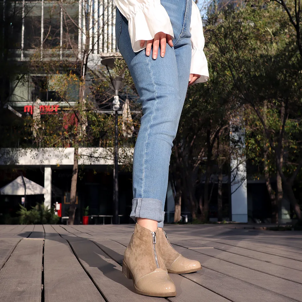 Botín Mujer Khaki Casual 090