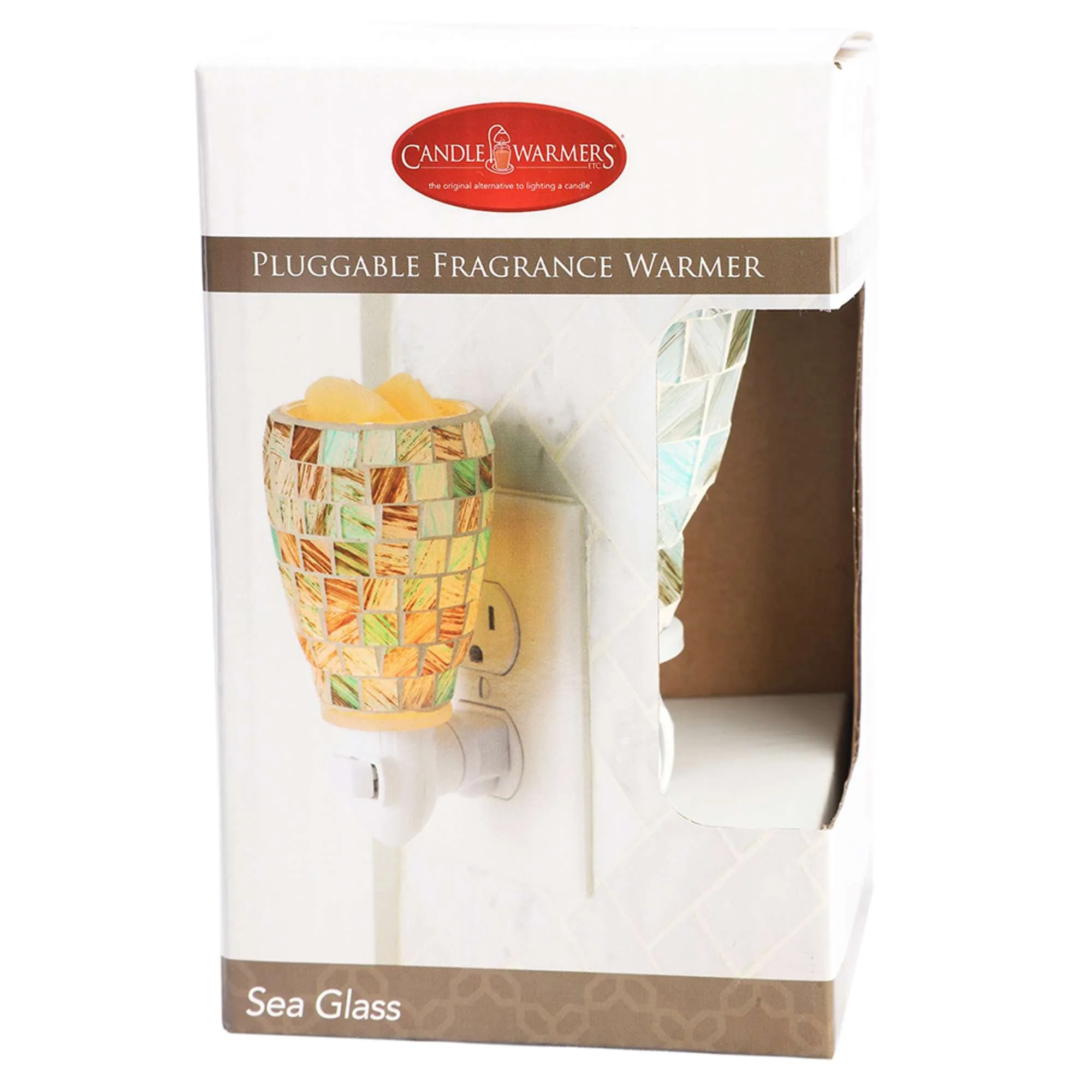 Calentador De Esencia En Cubo Sea Glass