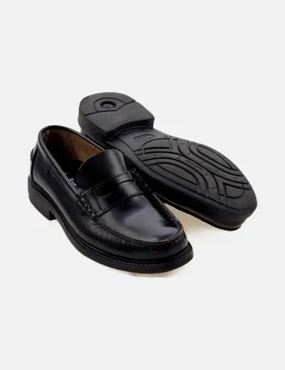Callaghan Mocasín negro básico