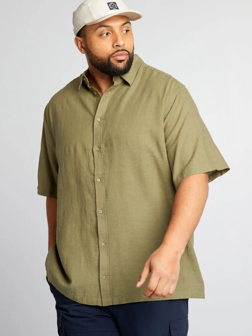 CAMISA DE MANGA CORTA  VERDE
