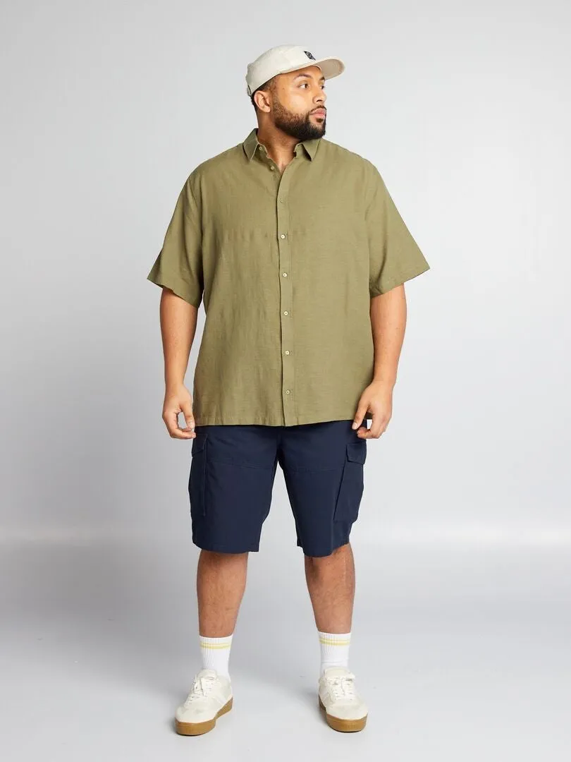 CAMISA DE MANGA CORTA  VERDE