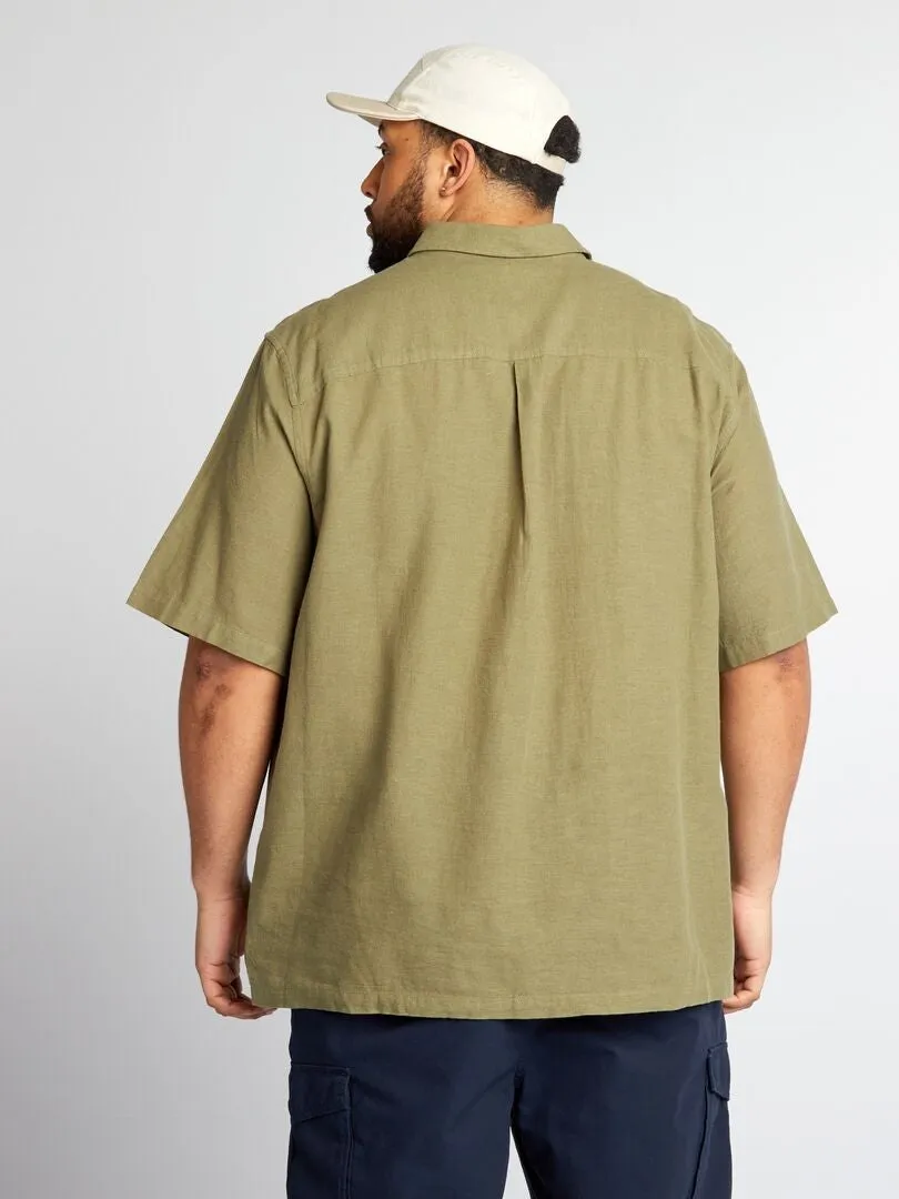CAMISA DE MANGA CORTA  VERDE