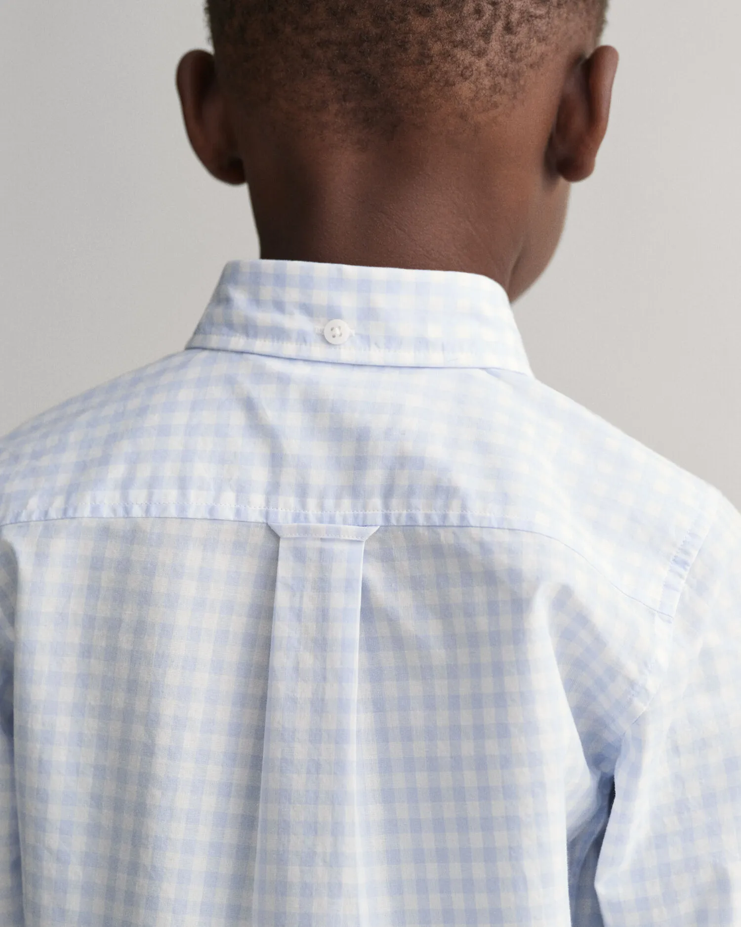 Camisa de popelina a cuadros Vichy Shield Kids