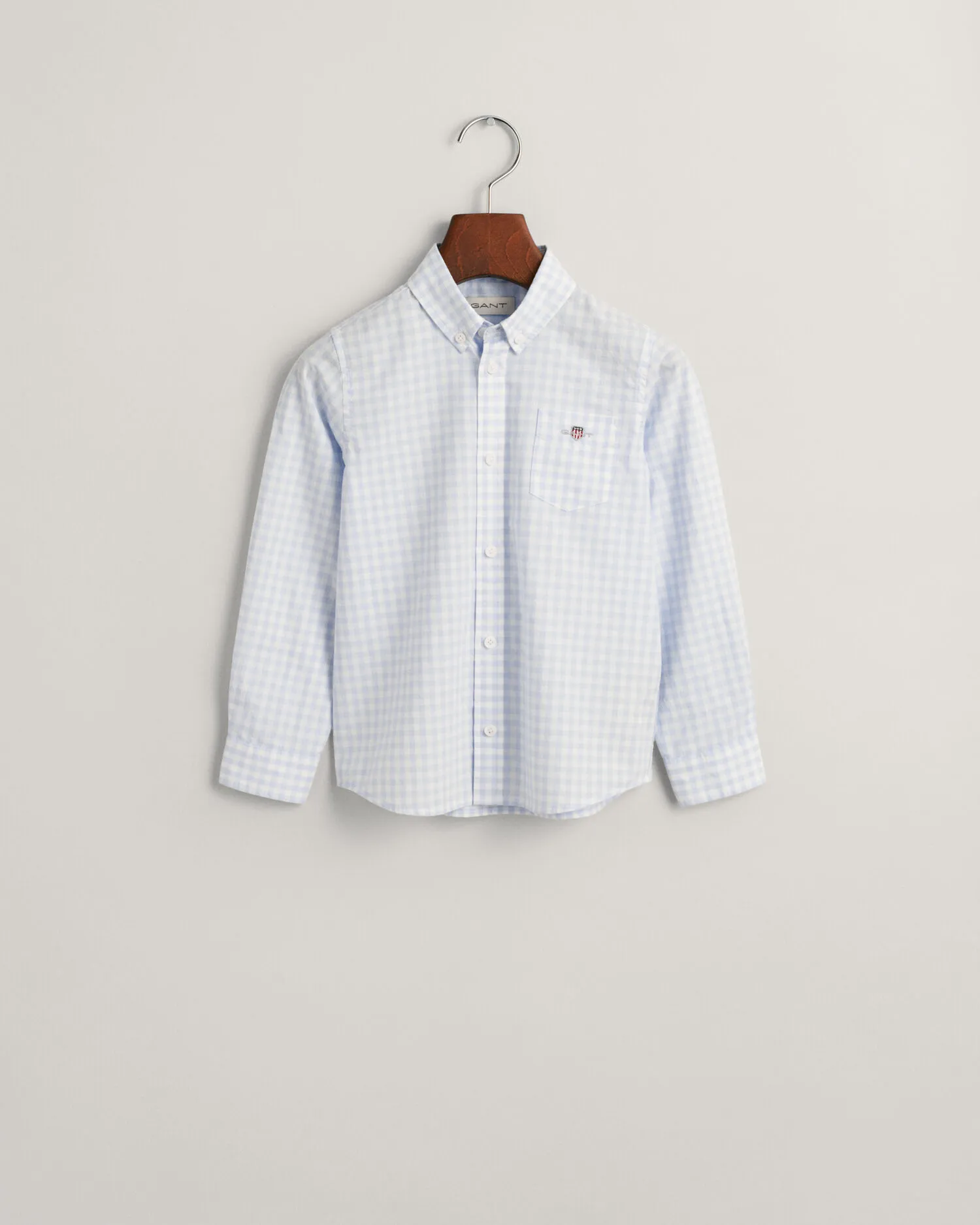 Camisa de popelina a cuadros Vichy Shield Kids