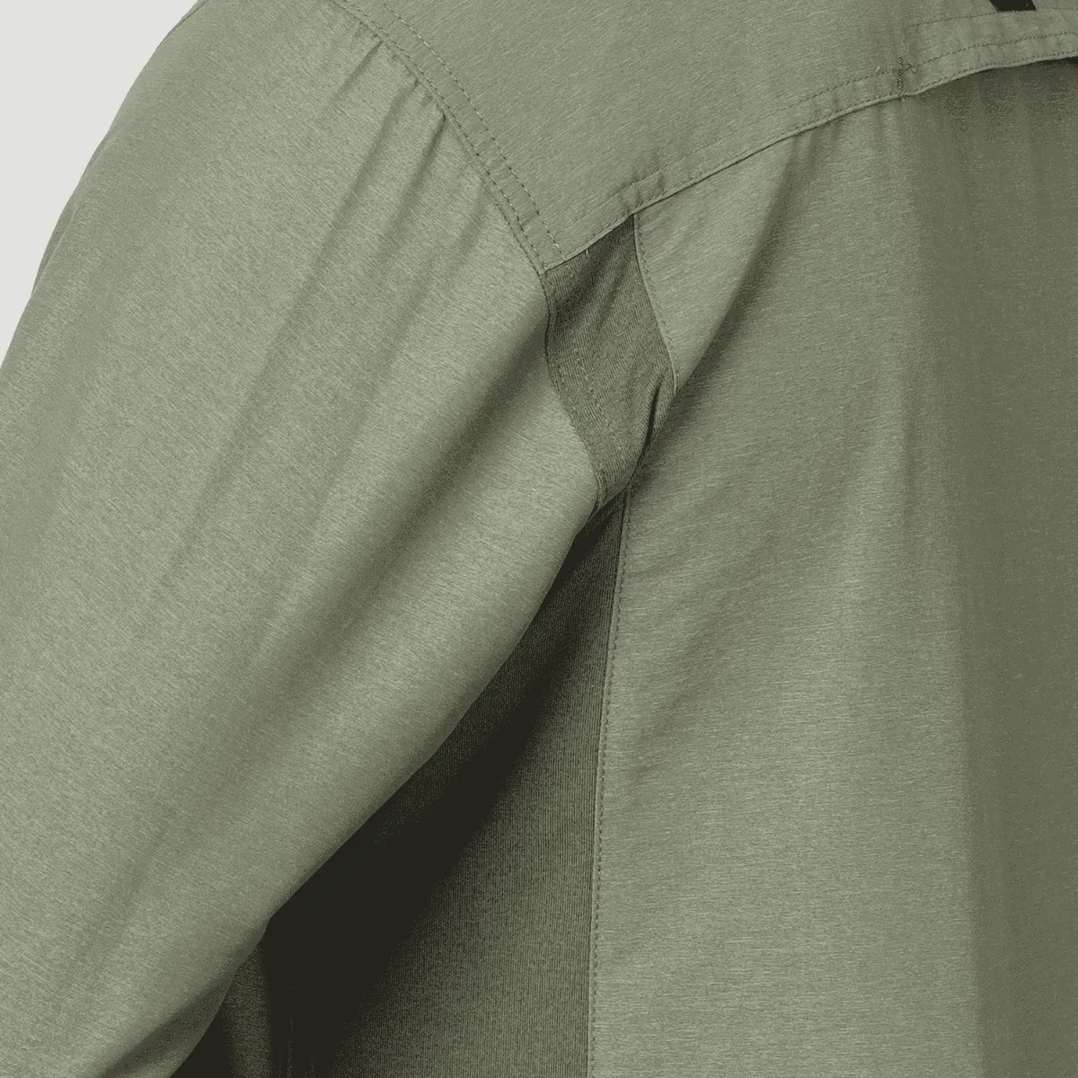 Camisa Outdoor Hombre ATG by Wrangler Mixed Materials Verde
