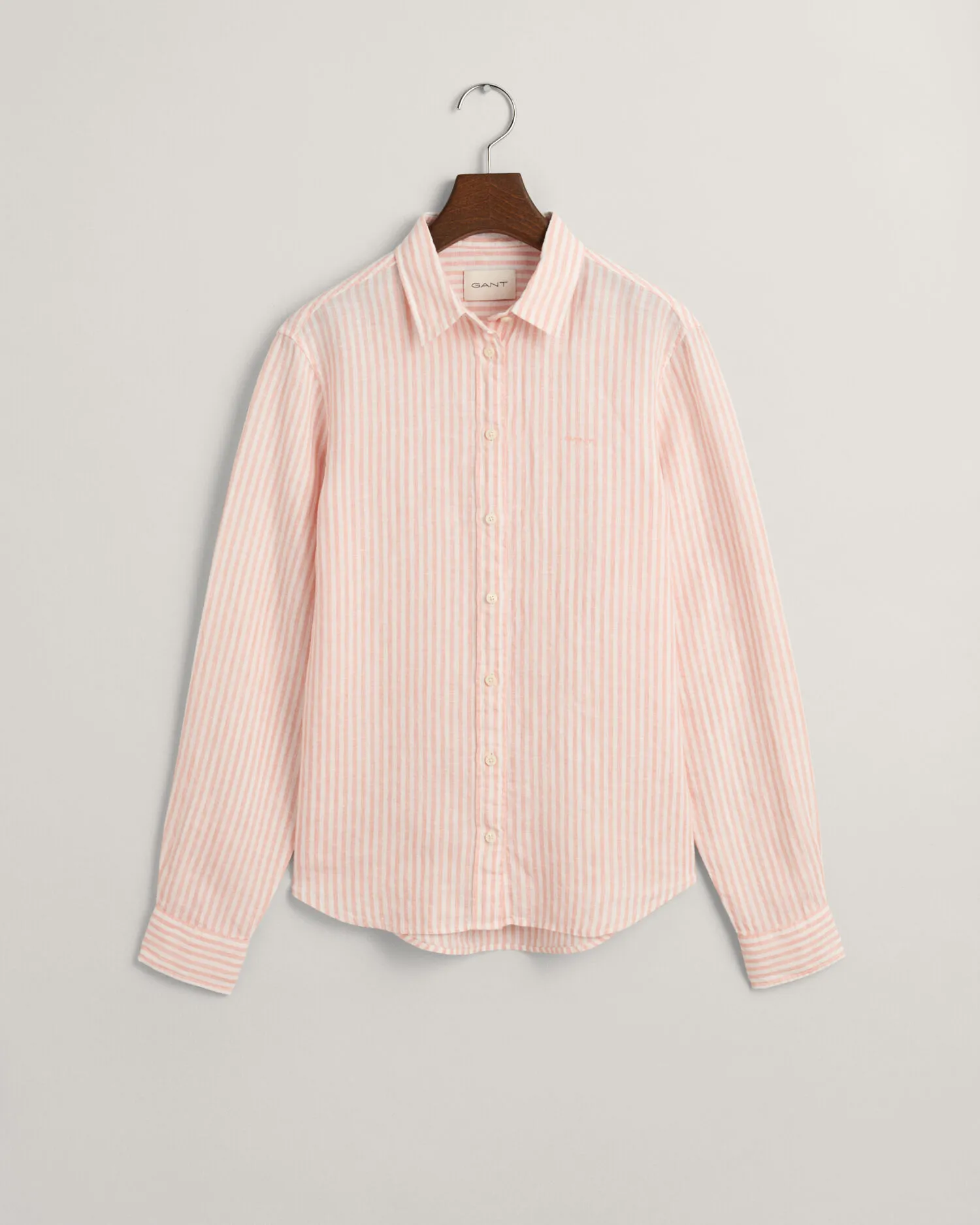 Camisa Regular Fit de lino a rayas