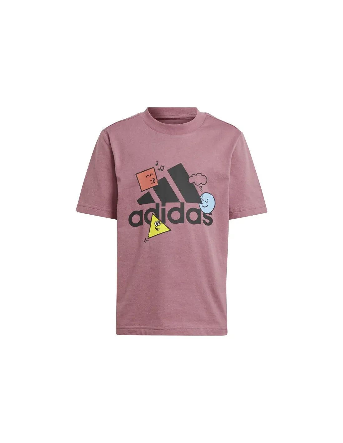 Camiseta adidas Positivity Table Graphic Infantil Rosa