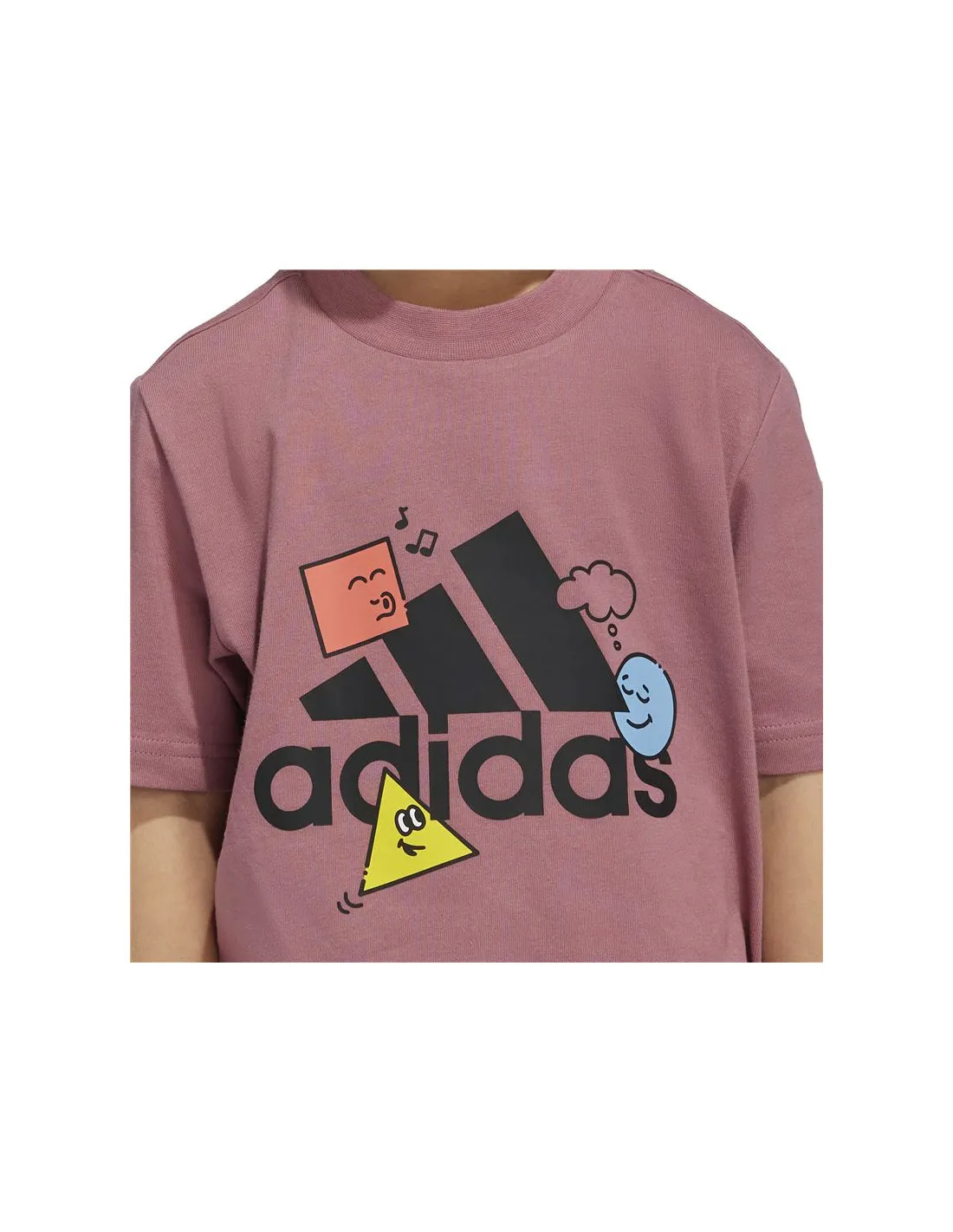 Camiseta adidas Positivity Table Graphic Infantil Rosa