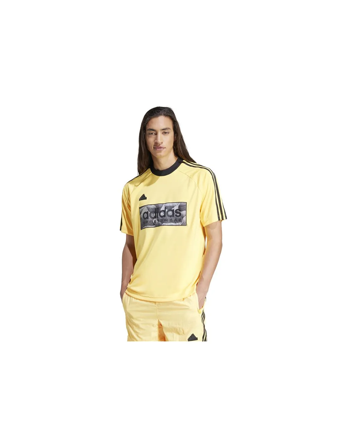 Camiseta adidas Tiro Aop  Hombre Amarillo