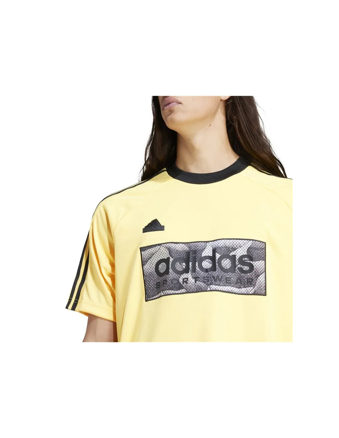 Camiseta adidas Tiro Aop  Hombre Amarillo