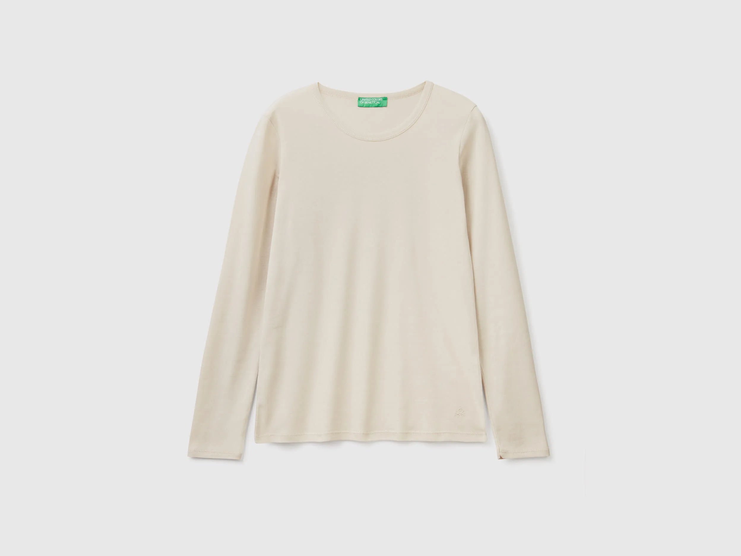 Camiseta de manga larga de algodón puro