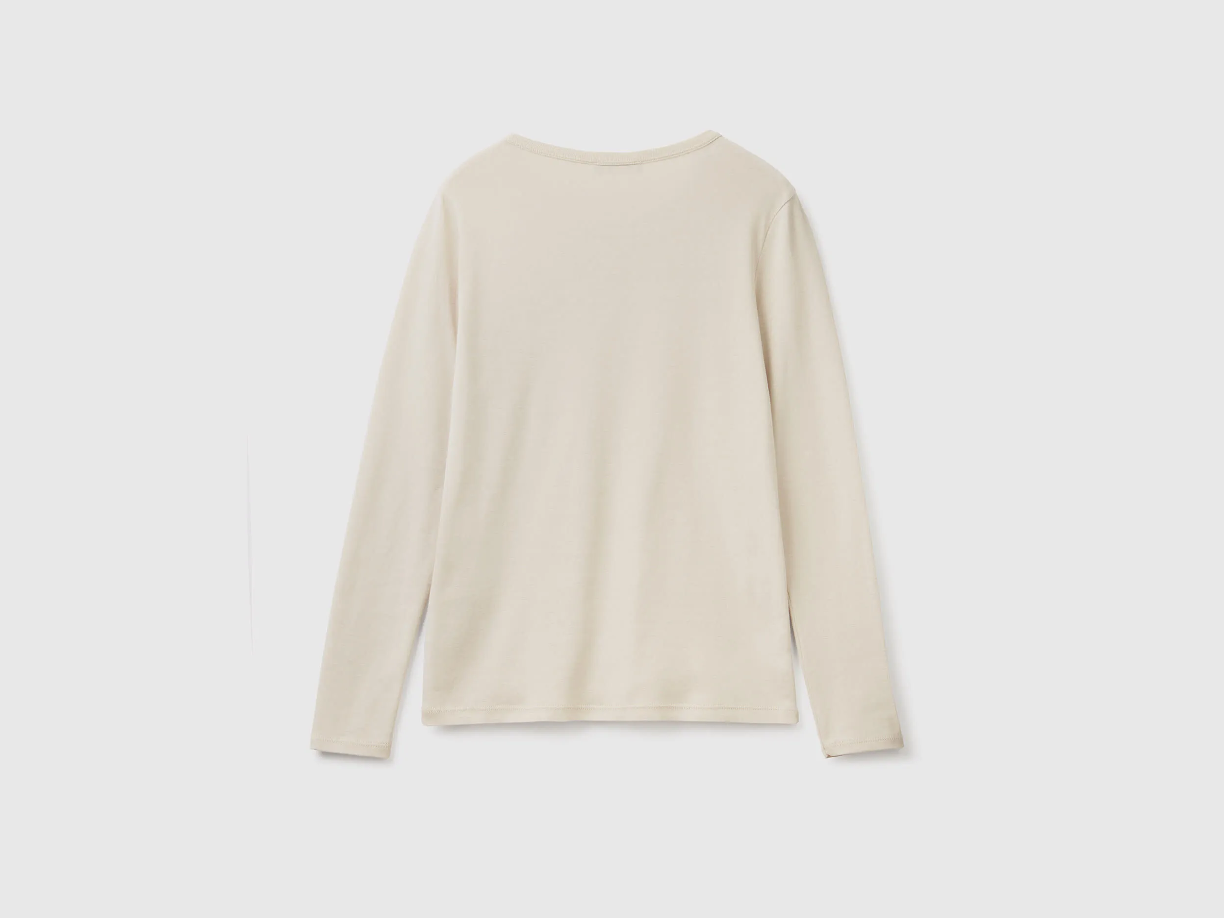 Camiseta de manga larga de algodón puro