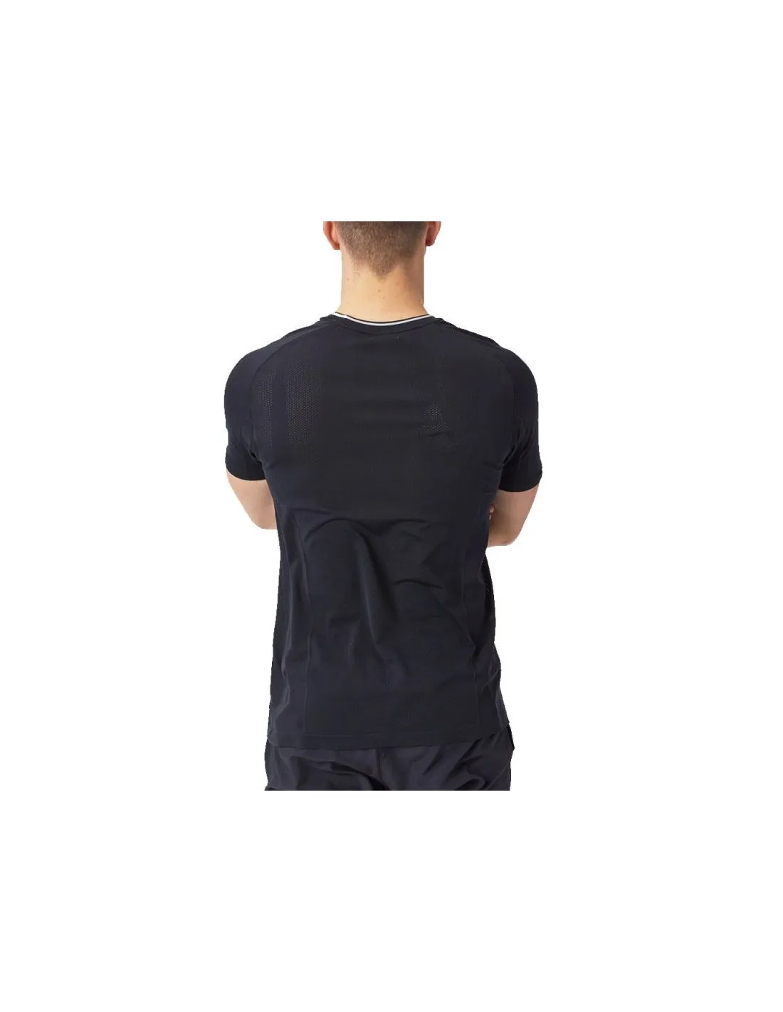 Camiseta de Pádel Wilson Team Seamless Crew Negro Hombre