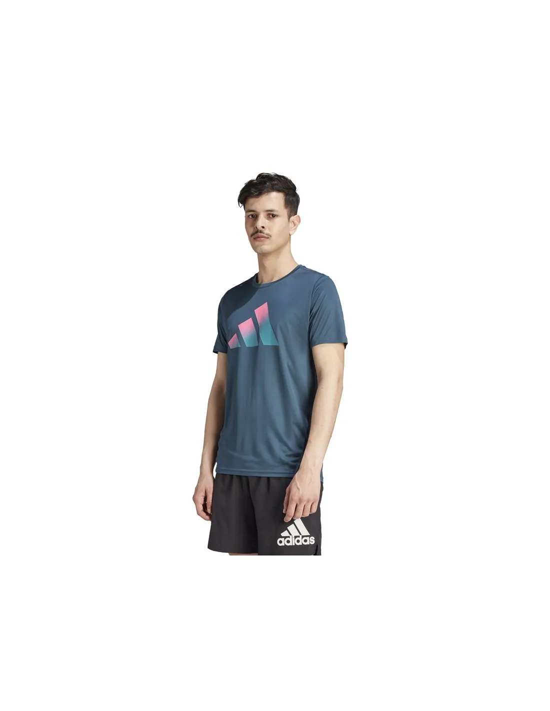 Camiseta de Running adidas Run Icons 3 Bar Hombre