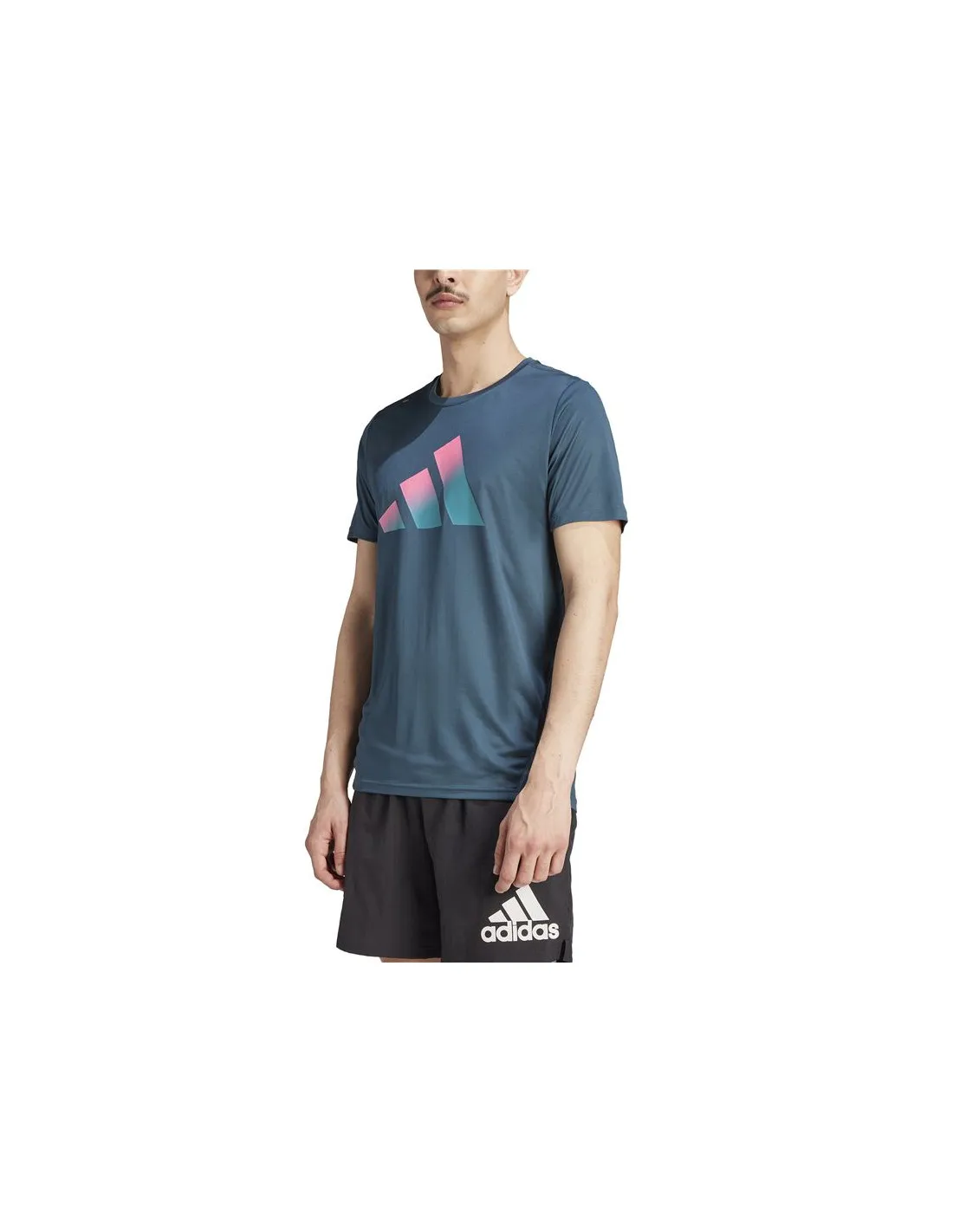 Camiseta de Running adidas Run Icons 3 Bar Hombre