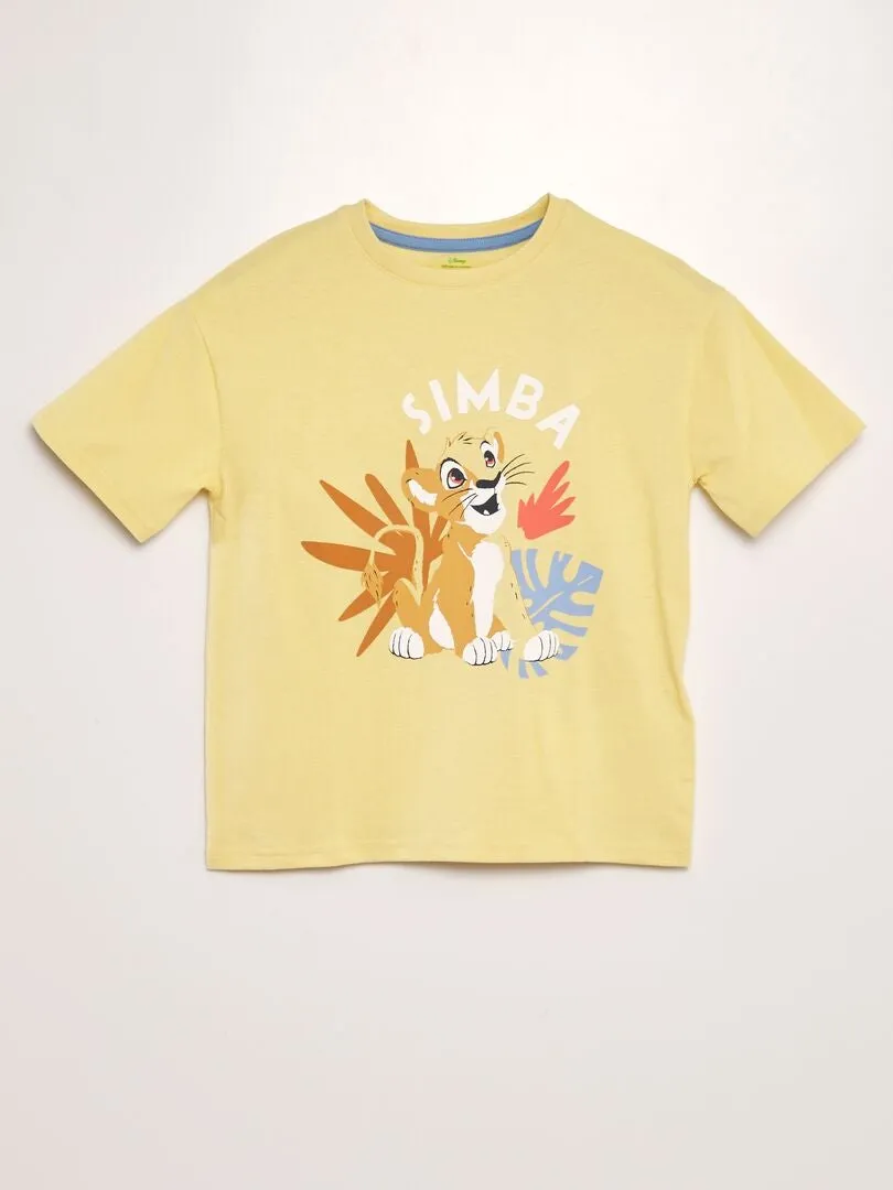 CAMISETA ESTAMPADA 'DISNEY'  AMARILLO