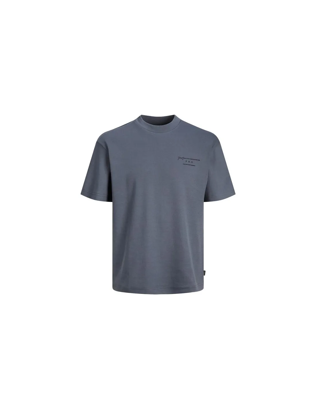 Camiseta Jack & Jones Lisa Cuello Redondo Branding Crew Neck Sn Gris