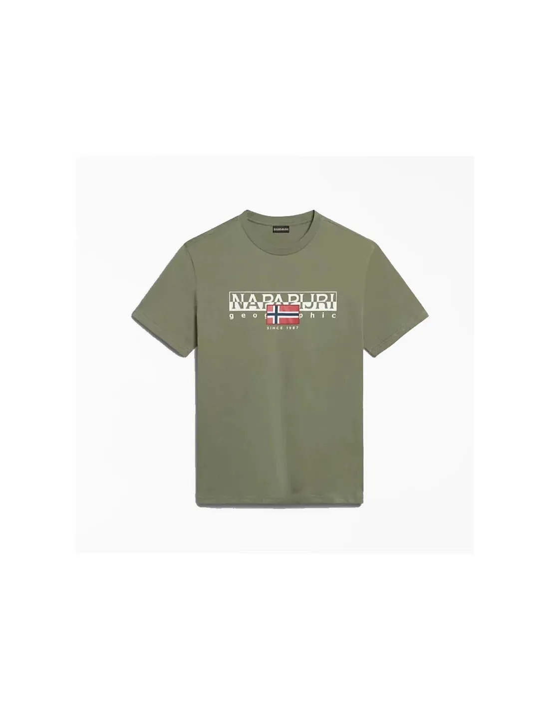 CAMISETA NAPAPIJRI SAYLMER VERDE HOMBRE