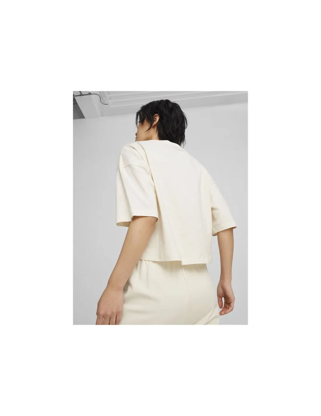 Camiseta Puma Better Classics Beige Mujer
