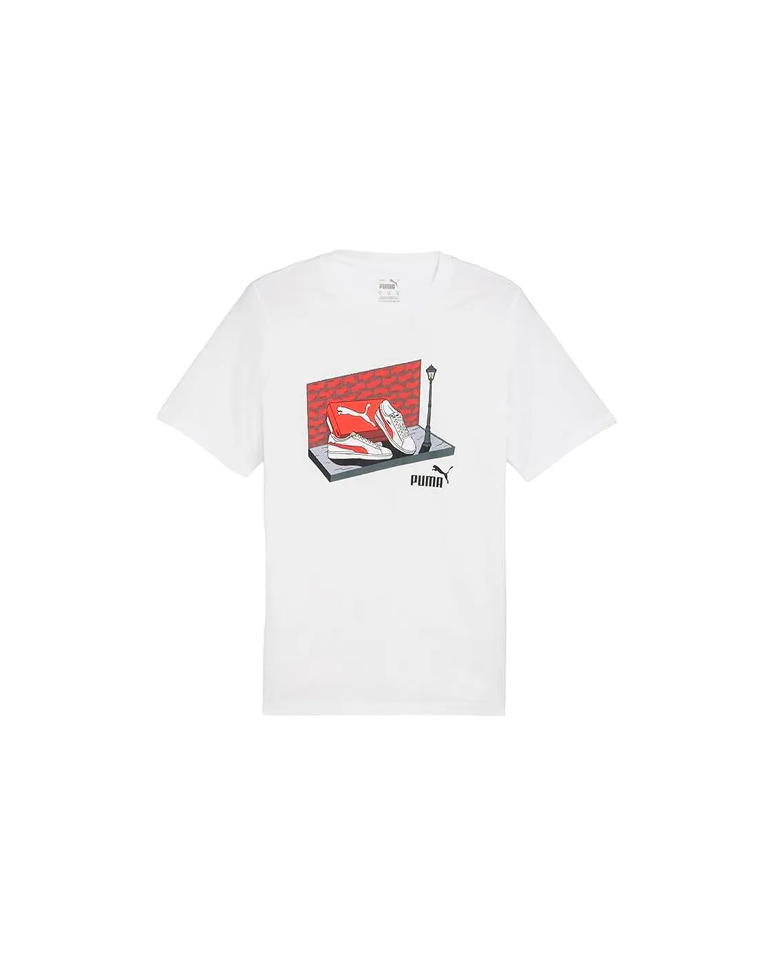 Camiseta Puma Graphics Sneaker Box Blanco Hombre