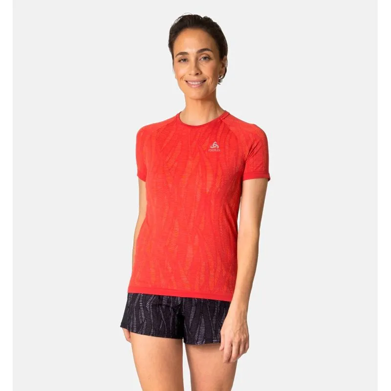 CAMISETA RUNNING ODLO ZEROWEIGHT CERAMICOOL (NEGRO  TINTE ESPACIAL)
