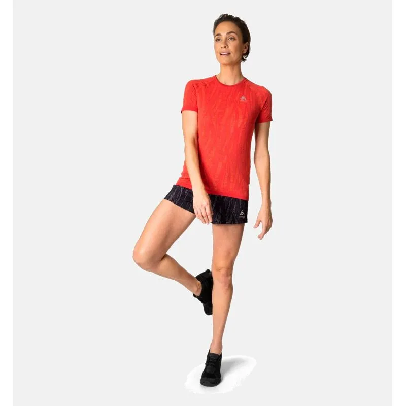 CAMISETA RUNNING ODLO ZEROWEIGHT CERAMICOOL (NEGRO  TINTE ESPACIAL)